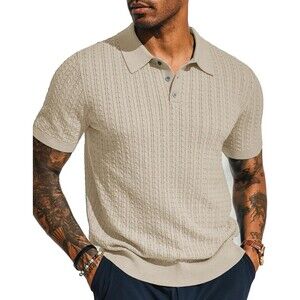 PJ Paul Jones Short Sleeve Casual Textured Classic Polo Shirt Men Size 2XL Golf